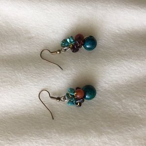 Colorful beaded earrings